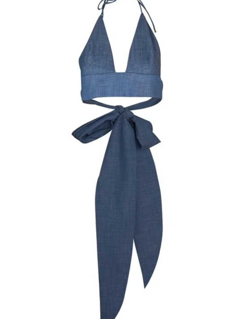 Alexis Riza Chambray Halter Top